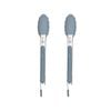 2pc Ladelle Craft Blue Silicone Tongs Cooking/serving Utensil