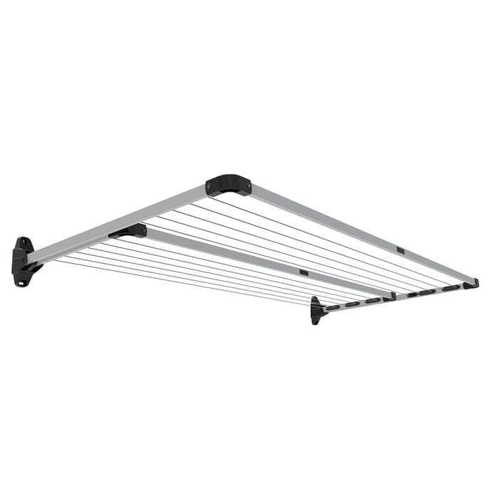 Daytek Twin Fold Down Clothesline - Mercury Silver