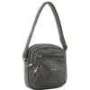 Pierre Cardin Anti - Theft Cross Body Bag Grey - 27x11x20 cm