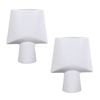 SOGA 2X 21x25.5cm White Geometric Vase