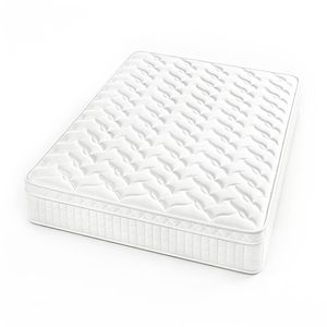 Ufurniture Queen Size Mattress, 30cm Hybrid Mattress in a Box, Memory Foam & Individual Pocket Springs, White