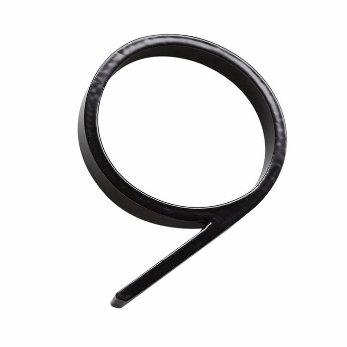 Sandleford 120mm Black Slimline Numeral 9 With Fixing
