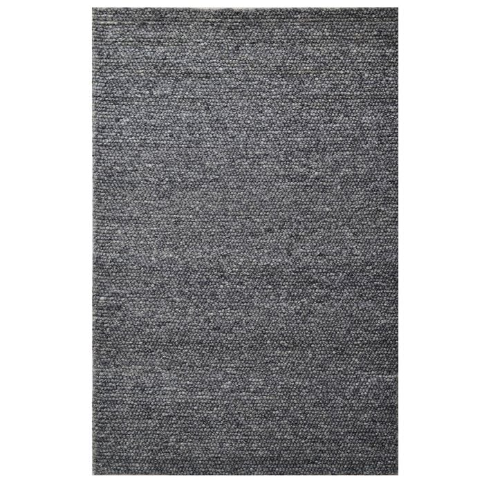 Designer Handwoven Wool Rug-Beads 6372-Charcoal-110x160cm