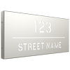 ProtectorAl 580 x 280mm Surfmist Aluminium Cut Through Custom House Box Sign