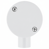 DETA 25mm Grey PVC Conduit 1 Way Left Hand Junction Box - Single Pack