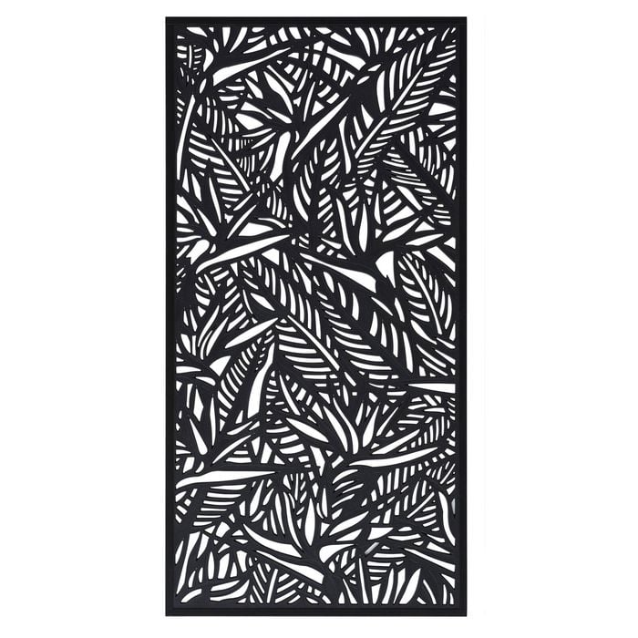 Jack Matrix 1800 x 900mm Charcoal Bird of Paradise Screen Panel