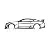 Ignite Laser Chevrolet Camaro ZL1 Silhouette Metal Wall Art Coated Black 23.6inch/60cm