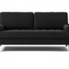 Gyllene 3-Seater Velvet Sofa - Black