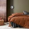 Accessorize Bedroom Collection King Soho Waffle Tobacco 3 Piece Comforter Set