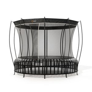 VULY Thunder 2 Pro Large 14ft Springless Trampoline with Enclosure - Round Kids Trampolines Bundle With Shade Cover Pro