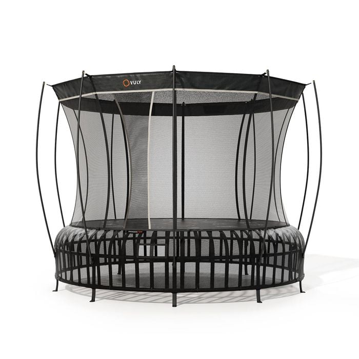 VULY Thunder 2 Pro Large 14ft Springless Trampoline with Enclosure - Round Kids Trampolines Bundle With Shade Cover Pro