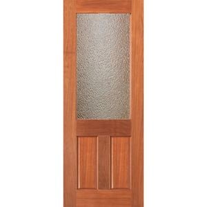Woodcraft 2040 x 820 x 35mm Internal Door Half Lite Diamond Safety Glass