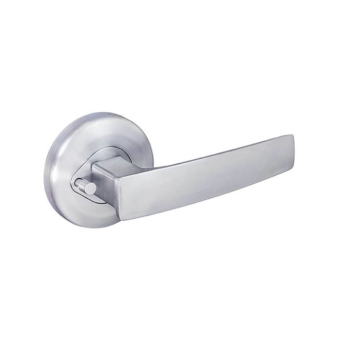 Schlage Satin Chrome Plate Valor Series Aurora Privacy Lever Set