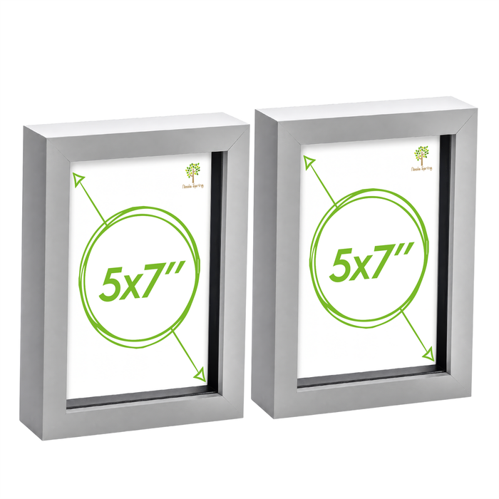 Nicola Spring Shadow Box Frames - 5 X 7" - Pack Of 2