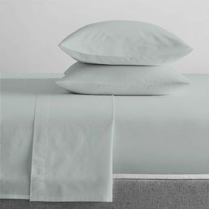 Renee Taylor Mega Queen Bed Sheet/Pillowcase 300TC Organic Cotton Bedding Sage