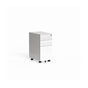 Olg Tempo Slimline Mobile Pedestal White W300mm X D450mm X H600mm