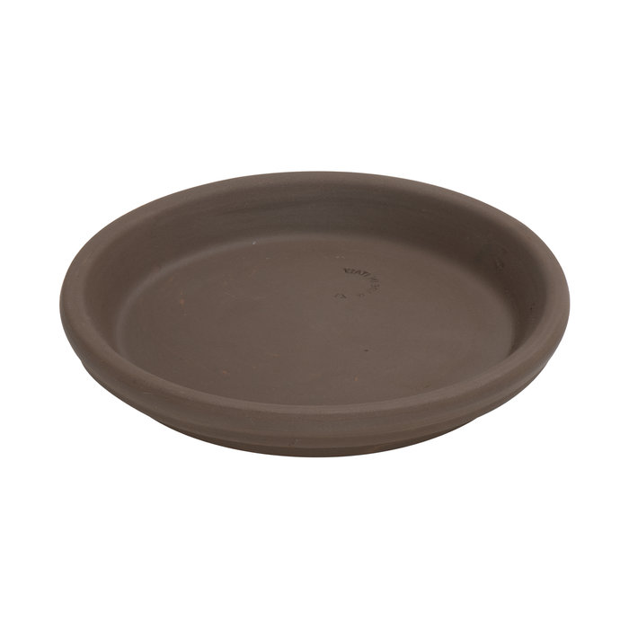 Eden 25cm Titanium Clay Italian Terracotta Saucer