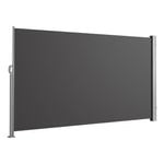 Elora Side Awning Grey 200x300cm Sun Shade Indoor Outdoor Partition Screen Blinds