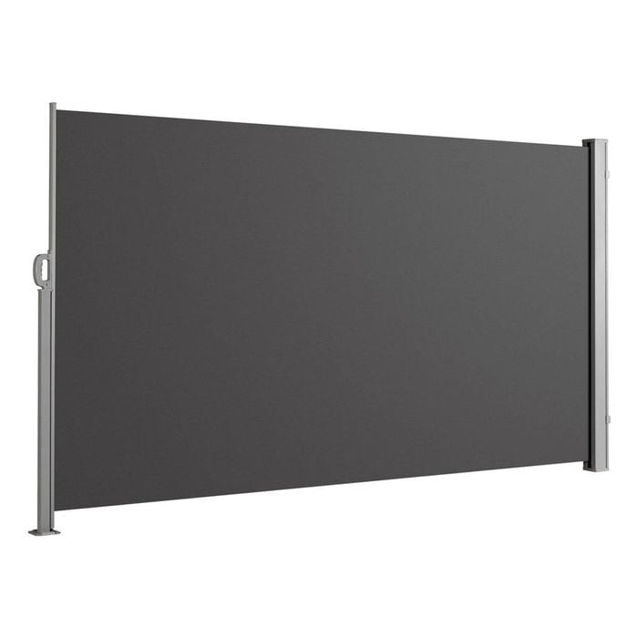 Elora Side Awning Grey 200x300cm Sun Shade Indoor Outdoor Partition Screen Blinds
