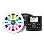 SoundExtreme Marine Gauge Size Stereo Radio and 6.5-inch Speaker Pair Kit