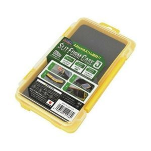 Meiho Slit Form Yellow / Clear Fishing Tackle Storage Case J