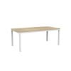 Olg Axis Table 4 Leg White Frame New Oak Ravine Top L1800mm X W900mm