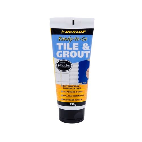 Dunlop 250g White Ready To Go Tile Adhesive And Grout - Bunnings Australia