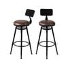 Levede 2x PU Leather Padded Bar Stools