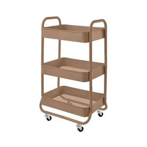 Ezy Storage Terracotta Kozo 3 Tier Utility Trolley