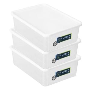 3x Lemon & Lime Keep Fresh 5L/30.5cm Food Container w/Lid