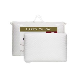 Luxor 100% NATURAL FLAT LATEX PILLOW With FINE WHITE STRETCH COVER