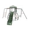Plum Play Kids Outdoor Metal Climbing Dome frame w/Slide Monkey Bar & Swing 3y+