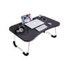 SOGA Black Portable Bed Table Adjustable Laptop Mini Desk