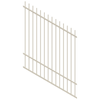 ProtectorAl 0350-1200W x 1500H Surfmist Picket Top Pool Fence Panel Raked 16-30º