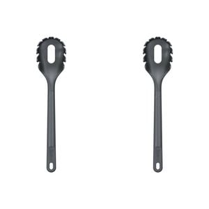2PK Zyliss Spaghetti Server Nylon Pasta Fork 31cm - Grey