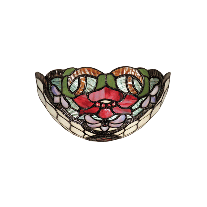 G&g Alicia Flush Tiffany Wall Light