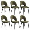 Dining Chairs Green X6
