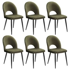 Dining Chairs Green X6