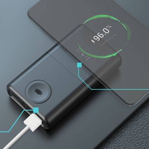 Maxxlee 10000mAh Super Fast Charging Qi Wireless Wired Apple Watch Portable Battery Charger Power Bank - 10000mAh