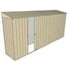 Build-a-Shed 0.8 x 4.5 x 2m Skillion Single Sliding Side Door Shed - Cream