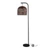 Oriel Lighting Jess Floor Lamp With Black Base And Poppa Shade
