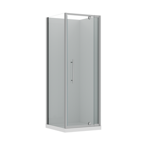 Stein 750 x 2000mm Chrome Georgia 2S Square Flat Wall Package