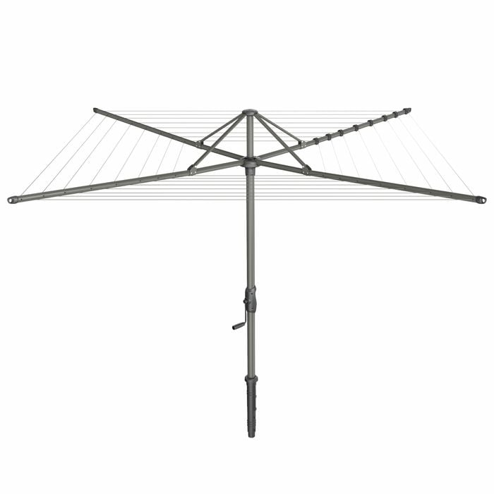 Hills 55m Woodland Grey Rotary Clothesline - Woodland Grey
