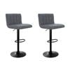 Artiss Como Set of 2 Grey Vintage Kitchen Bar Stools