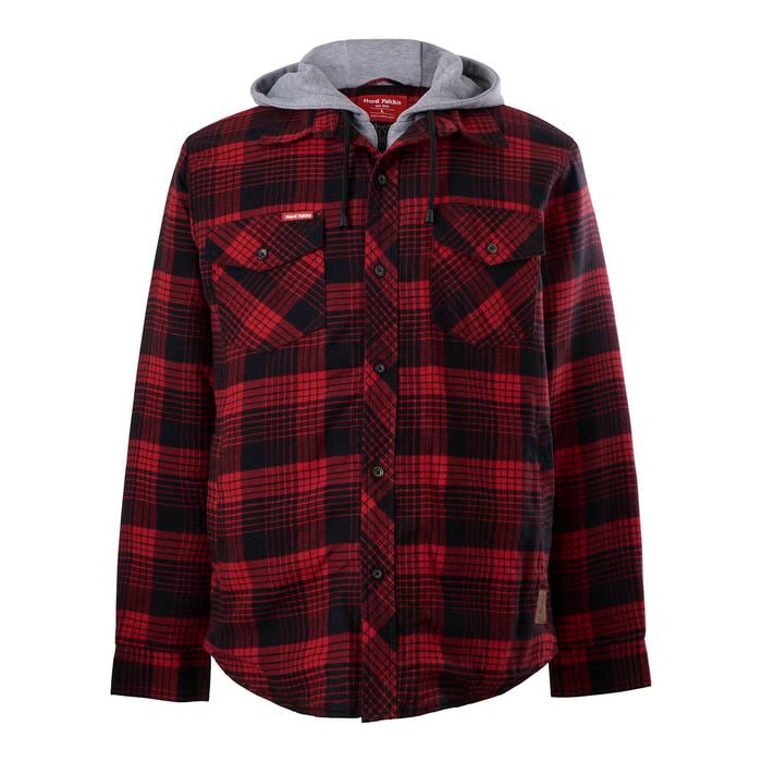 Hard Yakka Red Quilted Flannel Shacket - Size M