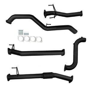 Ignite Exhausts Turbo Back For Mazda Bt50 B30b 3" No Cat & Straight Pipe Black Aluminised Steel