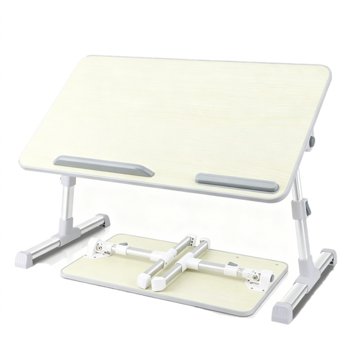 Catzon Lap Desk Foldable Adjustable Heights & Angles-grey