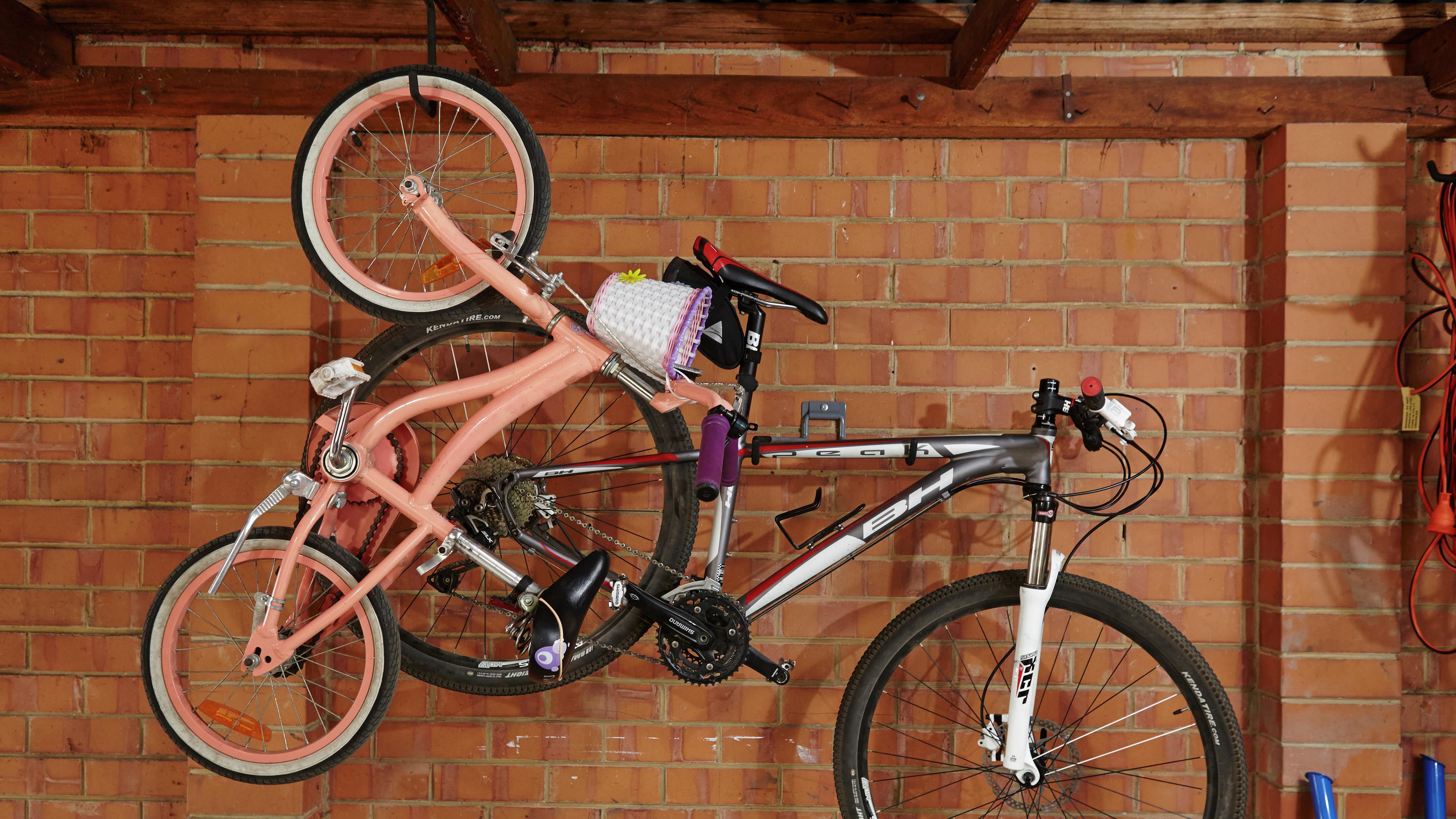 Hang mountain bike on wall hotsell