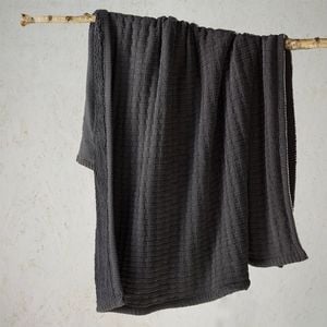 Bianca Amalfi Throw Rug 130 x 160 cm Charcoal