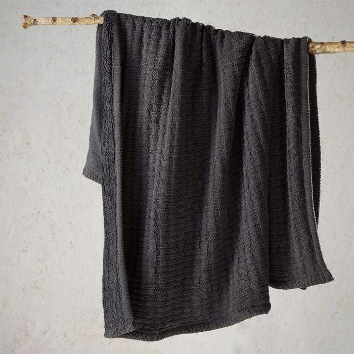 Bianca Amalfi Throw Rug 130 x 160 cm Charcoal